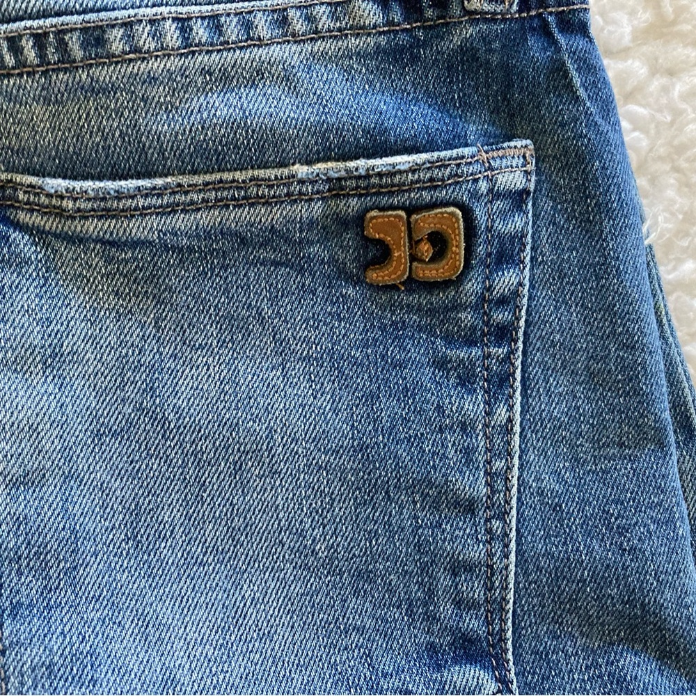 Joe’s Jeans hi-rise straight ankle blue denim jeans with ripped knees, waist 27 - Picture 6 of 8